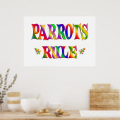 POSTER RÈGLE DES PARROTS (Cuisine)