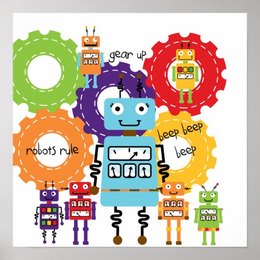 Poster Règle des robots (Devant)