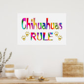 Poster Règle du Chihuahuas (Cuisine)
