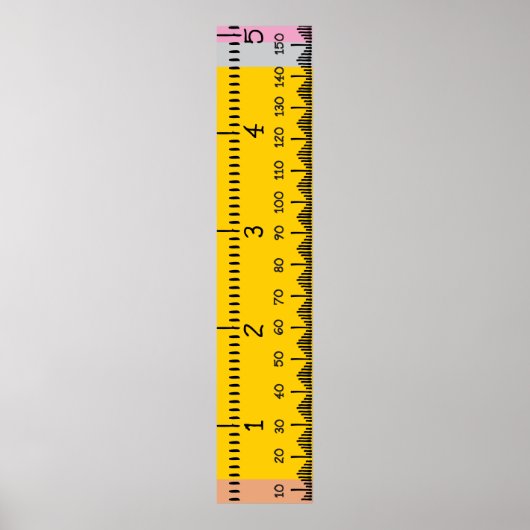 Poster Règle du graphique de croissance humaine | Croissa (Devant)