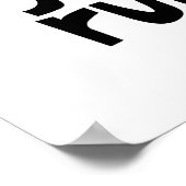 Poster Règle féminine, Art noir et blanc, Décor chambre f (Coin)