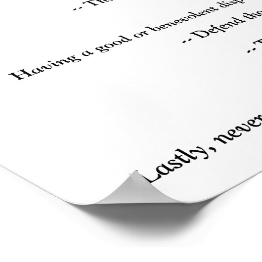 Poster Règlement de la Chambre v3white (Coin)