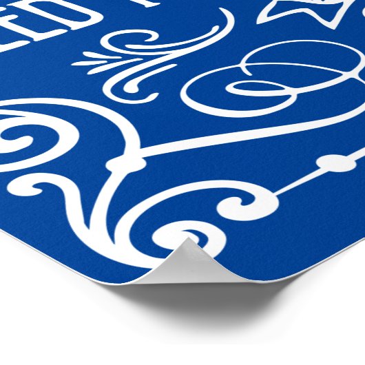 Poster Règlement de la maison décoratif (Coin)