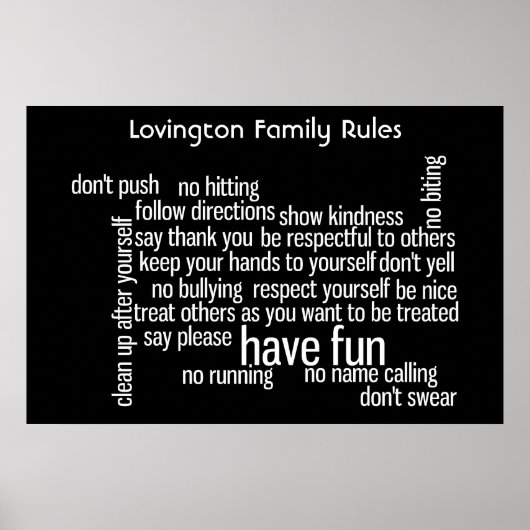 Poster Règlement du Parlement (Devant)