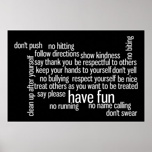 Poster Règlement du Parlement (Devant)