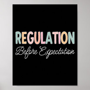 Poster Réglementation avant attente