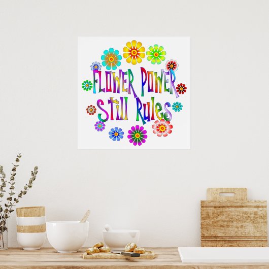 Poster Règles d'alimentation des fleurs (Cuisine)