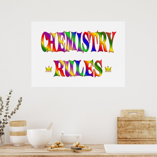 Poster Règles de chimie (Cuisine)