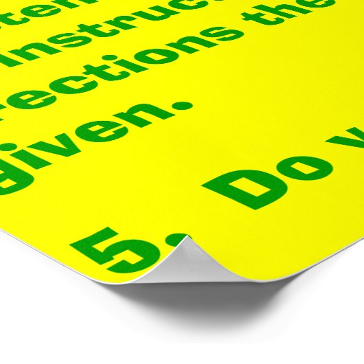 Poster Règles de classe (Coin)