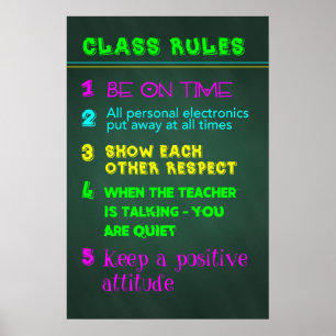Poster Règles de classe