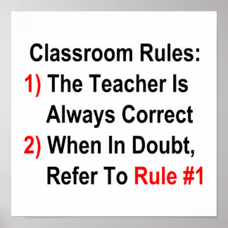 Poster Règles de classe