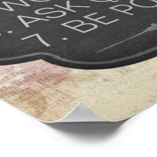 Poster Règles de classe (Coin)