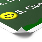 Poster Règles de classe d'art maternelle (Coin)