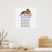 Poster Règles de classe de l'enseignant de l'école Lg. pa (Cuisine)