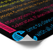 Poster Règles de classe de musique Imprimable (Coin)