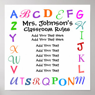 Poster Règles de classe par SRF
