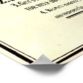 Poster Règles de classe Proclamation Décret éducatif 1 (Coin)