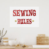 Poster Règles de couture (Cuisine)