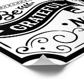 Poster Règles de famille Noir et Blanc (Coin)