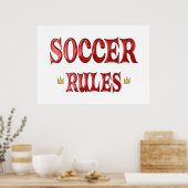 Poster Règles de football (Cuisine)