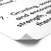 Poster Règles de gym (Coin)