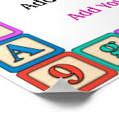 Poster Règles de la classe de l'enseignant de l'école - P (Coin)