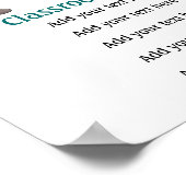 Poster Règles de la classe de l'enseignant LG. par SRF (Coin)