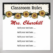 Poster Règles de la classe de l'enseignant LG. par SRF (Devant)