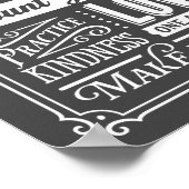 Poster Règles de la famille Typographie Règles de la mais (Coin)