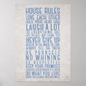 Poster Règles de la maison (Devant)