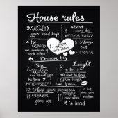Poster Règles de la maison (Devant)