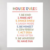 Poster Règles de la maison (Devant)