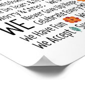 Poster Règles de la maison de famille Autisme (Coin)