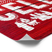 Poster Règles de la Maison de Noël Rouge (Coin)