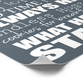 Poster Règles de la maison des grands-parents - Personnal (Coin)