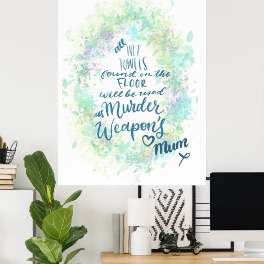 Poster Règles de la mère (Bureau à domicile)