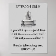 Règles de la salle de bains privée