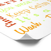 Poster Règles de la salle de blanchisserie (Coin)