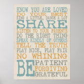 Poster Règles de la salle de lecture (Devant)