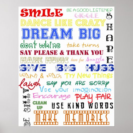 Poster Règles de la salle de lecture (Devant)