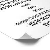 Poster Règles de l'école de maman, Règles de l'école de l (Coin)