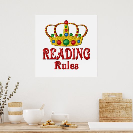 Poster Règles de lecture (Cuisine)