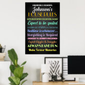 Poster Règles de maison personnalisées (Bureau à domicile)