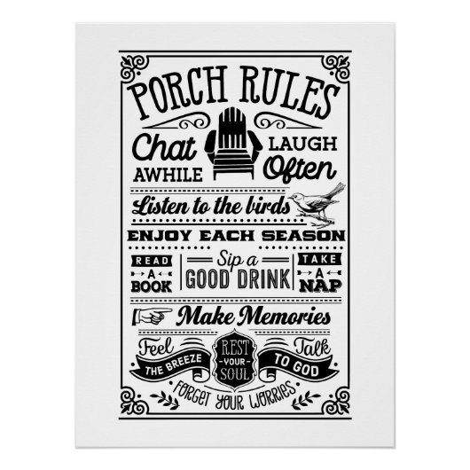 Poster Règles de portage (Devant)