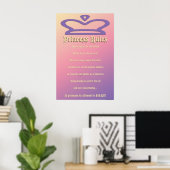 Poster règles de princesse (Bureau à domicile)