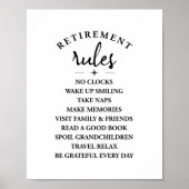 Poster Règles de retraite - Faire la joie d'un nouveau ch (Devant)