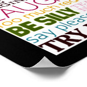 POSTER RÈGLES DE SALLE DE JEUX (Coin)