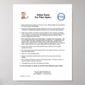 Poster Règles De Sécurité De L'AFC Pour L'Optique Fibre, (Devant)