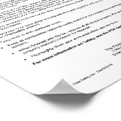 Poster Règles De Sécurité De L'AFC Pour L'Optique Fibre, (Coin)