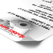 Poster Règles de sécurité des armes à feu (Coin)